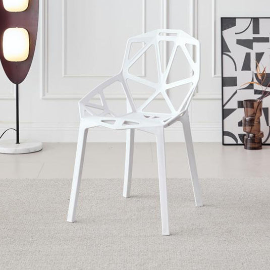 Silla Roxy, Color Blanco, Con espaldar y diseño Moderno