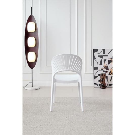 Set de 4 Sillas Paraíso, Color Blanco, con Espaldar y Diseño Moderno