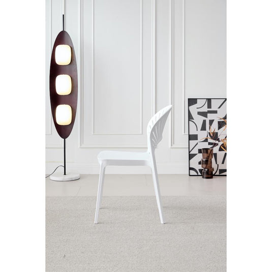 Set de 4 Sillas Paraíso, Color Blanco, con Espaldar y Diseño Moderno