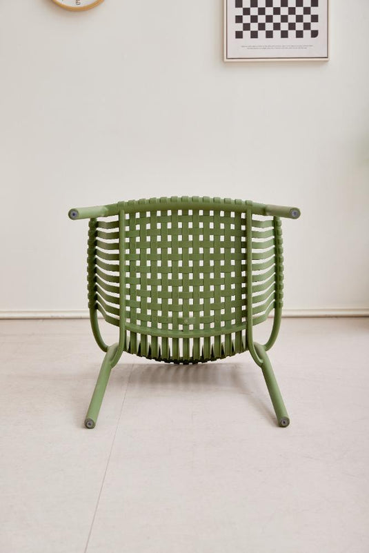 Set de 2 Sillas Madrid con Brazos, Color Verde Olivo, con Espaldar y Diseño Moderno