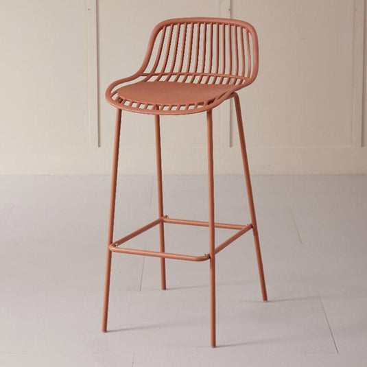 Butaco para Barra Tulum, Color Terracota, Diseño Moderno