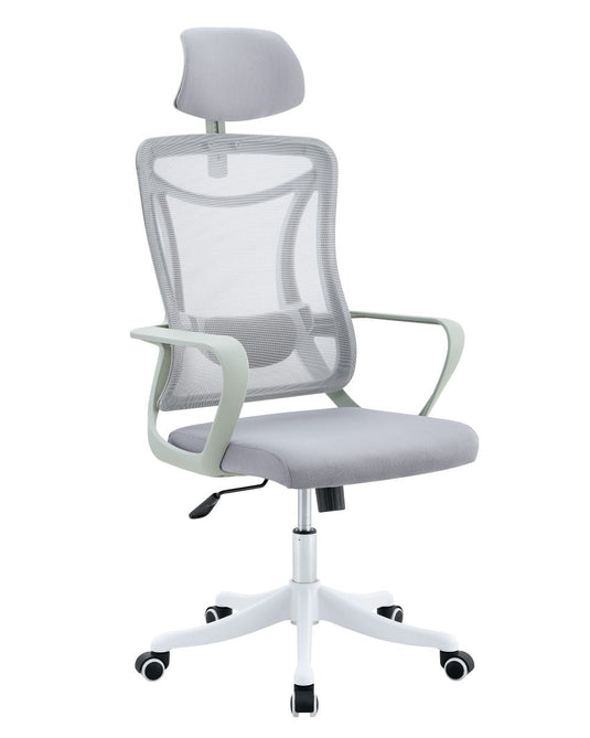 Silla de Escritorio Elite, Gris, Ergonómica con Altura Ajustable