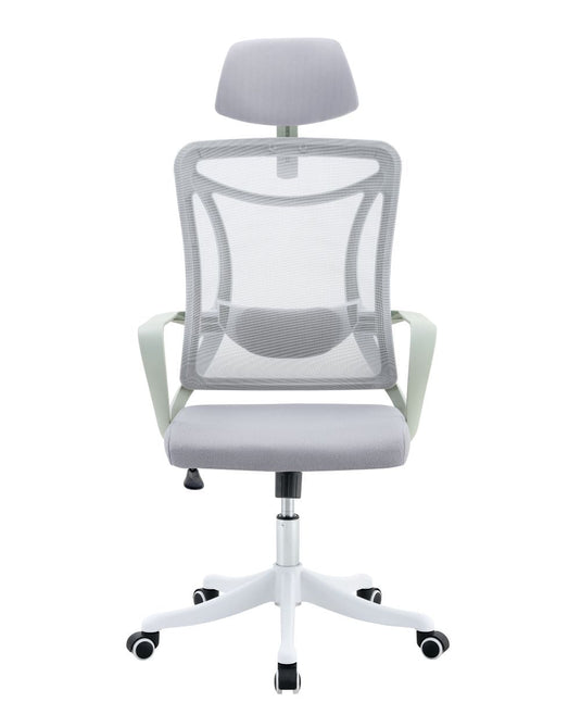 Silla de Escritorio Elite, Gris, Ergonómica con Altura Ajustable