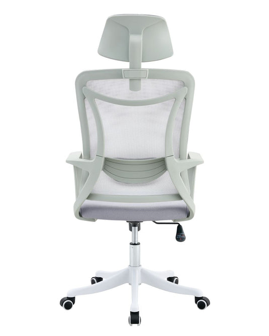 Silla de Escritorio Elite, Gris, Ergonómica con Altura Ajustable