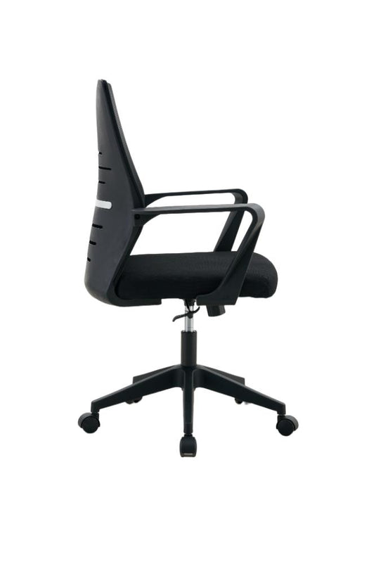 Silla de Escritorio Vertex, Negro, ergonómica con reposabrazos