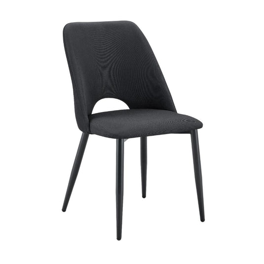 Set de 4 Sillas Urban, Color Negro, con Espaldar y Diseño Moderno