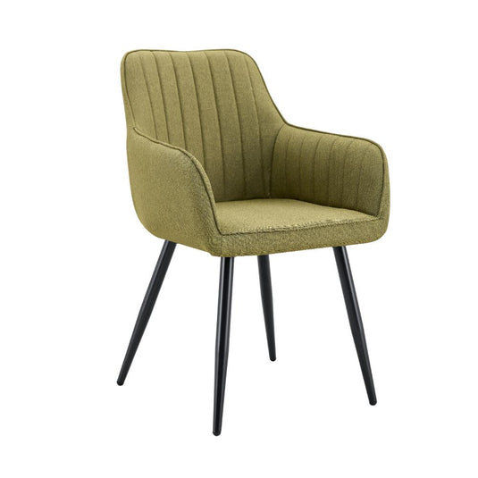 Set de 4 Sillas Neo, Color Verde, con Espaldar y Diseño Moderno