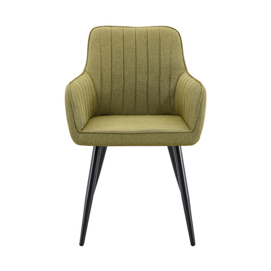 Set de 4 Sillas Neo, Color Verde, con Espaldar y Diseño Moderno