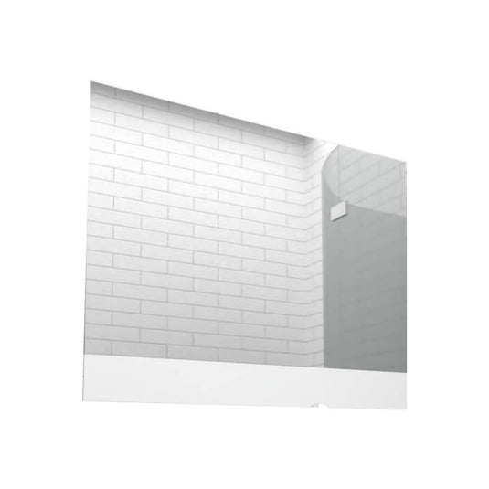 Espejo Rectangular Palermo, Gris, con Diseño en Sandblasting