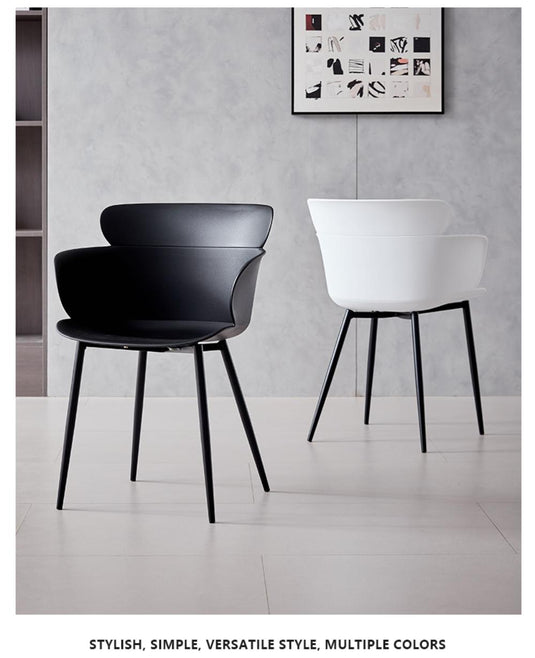 Silla Miami con Brazos, Color Negro, Con espaldar y diseño Moderno