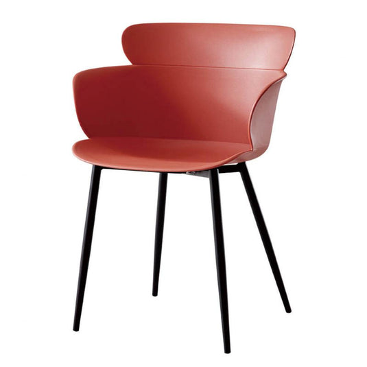 Set de 2 Sillas Miami con Brazos, Color Rojo, con Espaldar y Diseño Moderno
