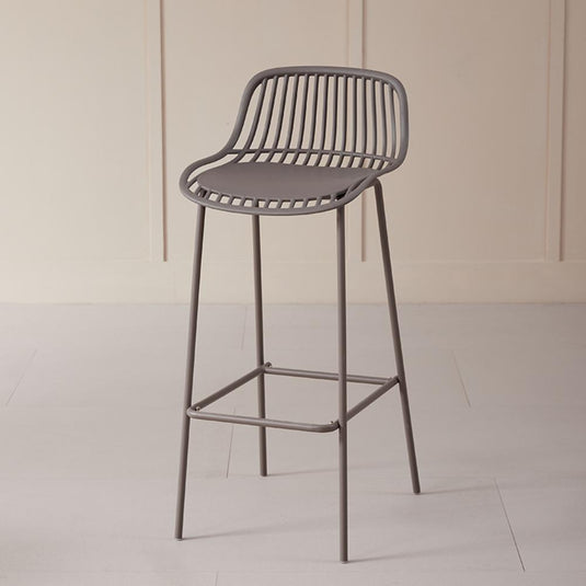 Set de 4 Sillas para Bar Tulum, Color Taupe, Diseño Moderno