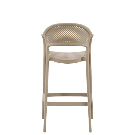 Set de 2 Sillas para Bar Curitiva, Taupe, con Reposa Pies Doble Proposito