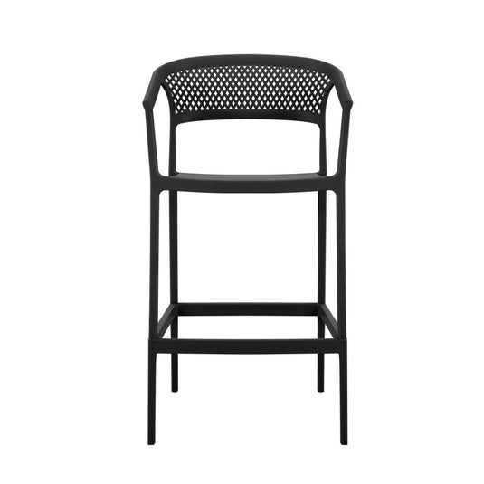 Silla para Bar Salvador, Negro, con Reposa Pies Doble Proposito
