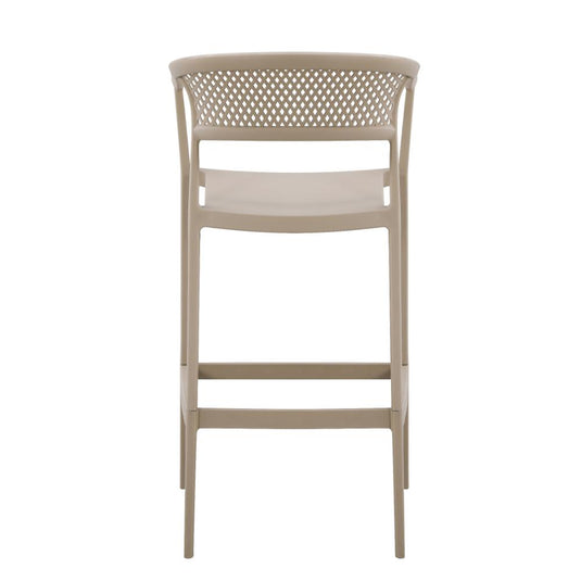 Set de 2 Sillas para Bar Salvador, Taupe, con Reposa Pies Doble Proposito