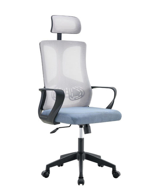 Silla de Escritorio Summit, Gris, Ergonómica con Altura Ajustable