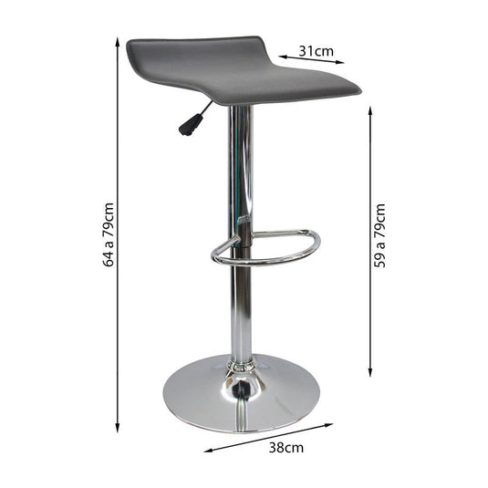 Silla wave Bar - Gris