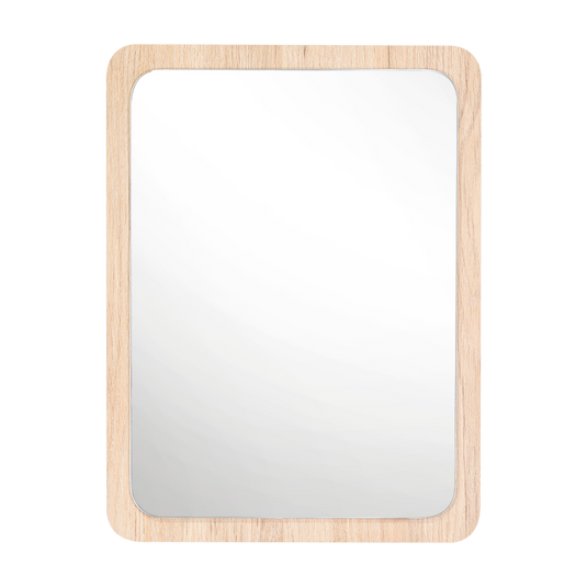 Espejo Rectangular Mukal, Color Madera Clara