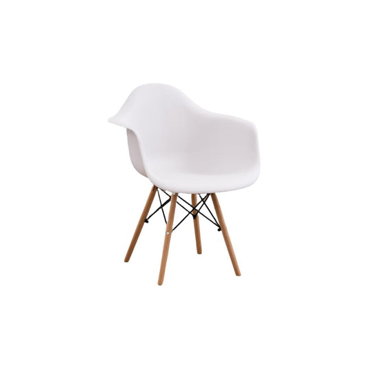 Combo Aura, Incluye Comedor y 4 Sillas con Espaldar en Color Blanco