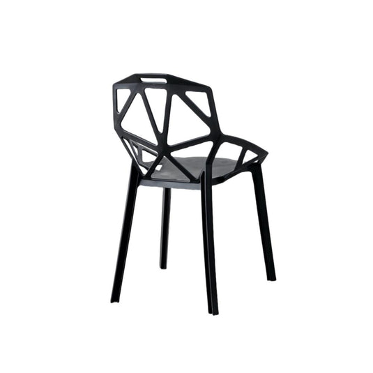 Silla Roxy, Color Negro, Con espaldar y diseño Moderno X4