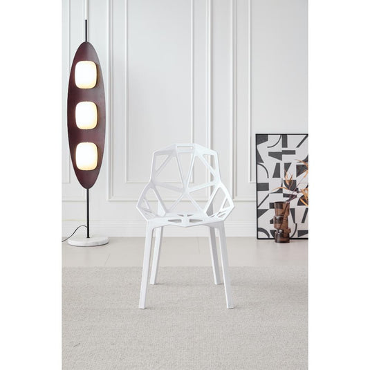 Silla Roxy, Color Blanco, Con espaldar y diseño Moderno
