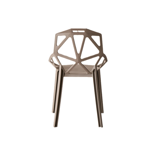 Silla Roxy, Color Taupe, con Espaldar y Diseño Moderno