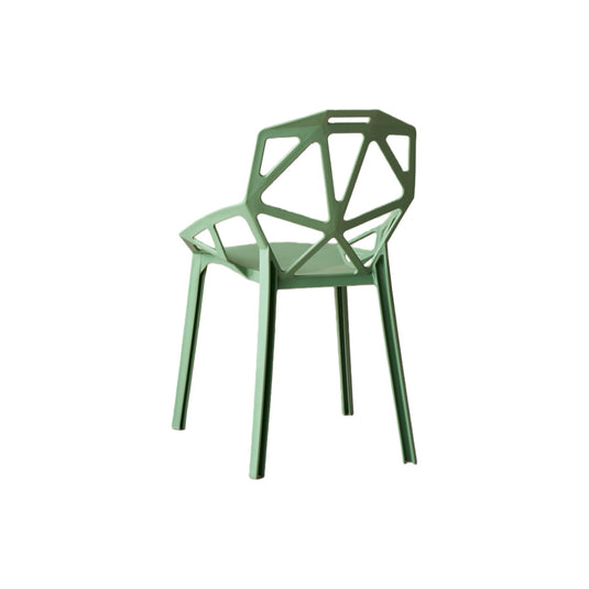 Set de 2 Sillas Roxy, Color Verde, con Espaldar y Diseño Moderno