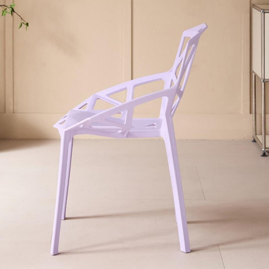 Silla Roxy, Color Lila, con Espaldar y Diseño Moderno