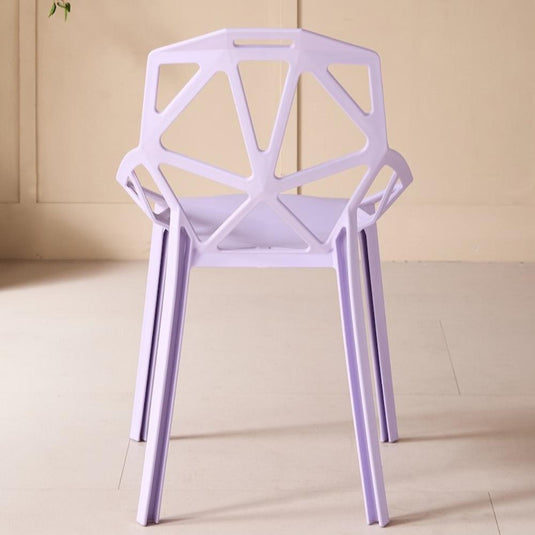 Silla Roxy, Color Lila, con Espaldar y Diseño Moderno