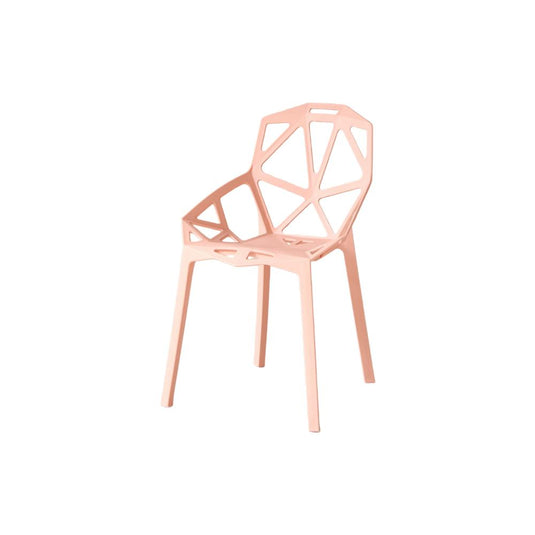 Set de 2 Sillas Roxy, Color Mandarina, con Espaldar y Diseño Moderno