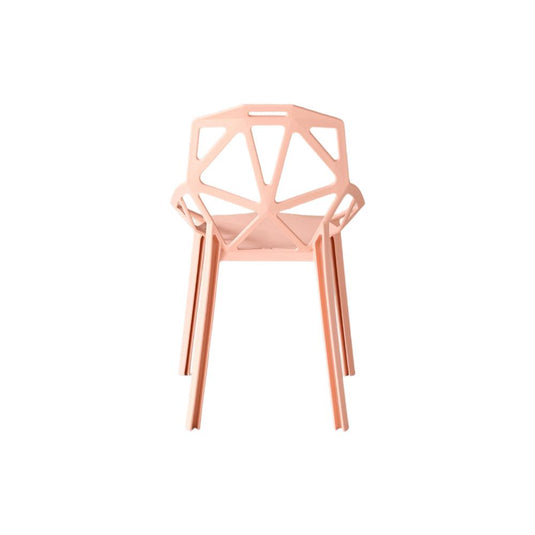 Silla Roxy, Color Mandarina, con Espaldar y Diseño Moderno