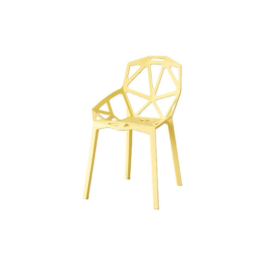 Set de 2 Sillas Roxy, Color Amarillo, con Espaldar y Diseño Moderno