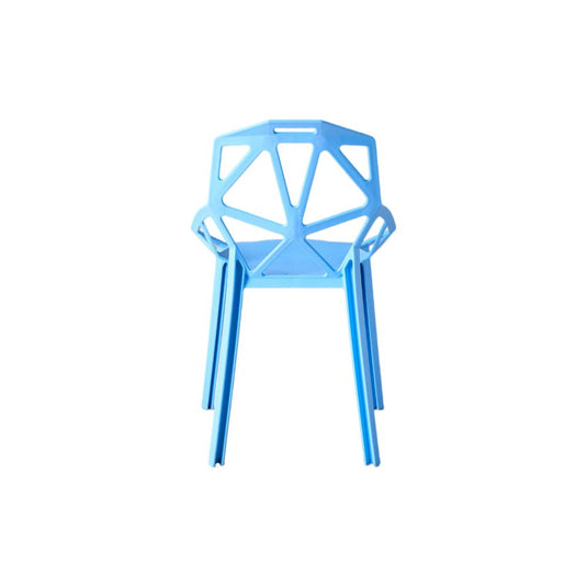 Silla Roxy, Color Azul, con Espaldar y Diseño Moderno