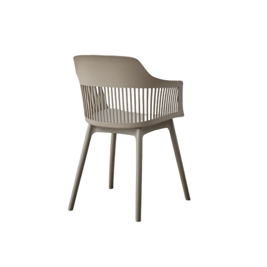 Silla Con Cojin Max, Color Taupe, Con espaldar en rejilla X4
