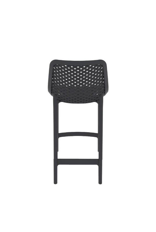 Set de 4 Sillas para Bar Miame, Color Negro, con Reposa Pies Doble Proposito