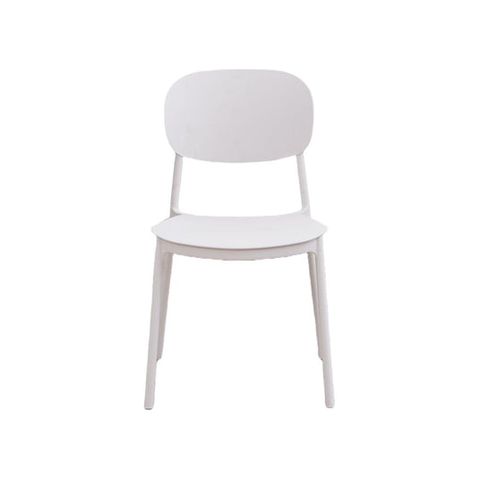 Set de 4 Sillas Milán, Color Blanco, con Espaldar y Diseño Moderno