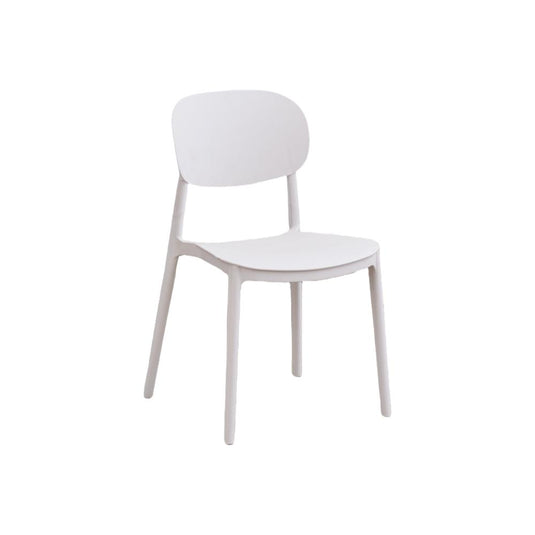 Set de 2 Sillas Milán, Color Blanco, con Espaldar y Diseño Moderno