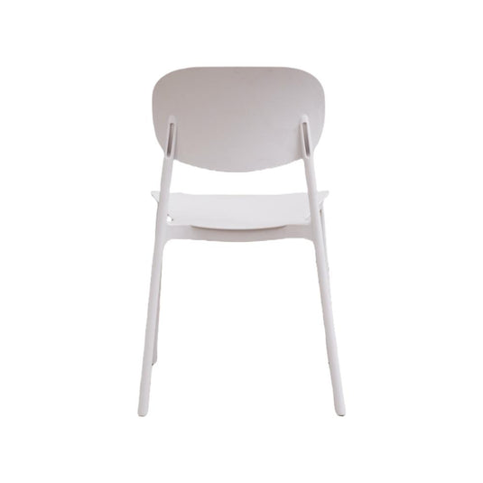 Set de 2 Sillas Milán, Color Blanco, con Espaldar y Diseño Moderno