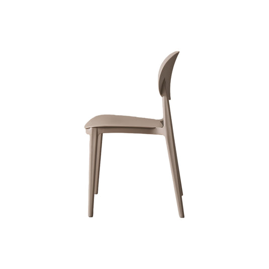 Set de 2 Sillas Milán, Color Taupe, con Espaldar y Diseño Moderno