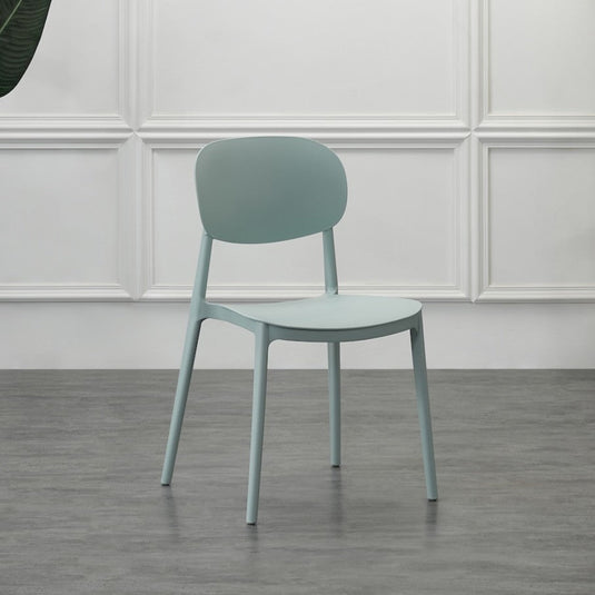 Set de 2 Sillas Milán, Color Azul Claro, con Espaldar y Diseño Moderno