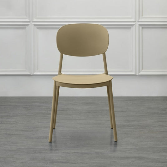 Set de 4 Sillas Milán, Color Khaki, con Espaldar y Diseño Moderno
