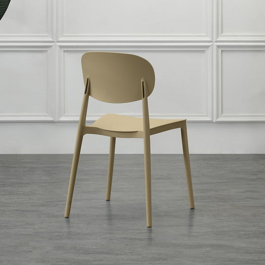 Set de 4 Sillas Milán, Color Khaki, con Espaldar y Diseño Moderno