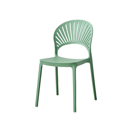 Silla Paraíso, Color Verde Oliva, con Espaldar y Diseño Moderno