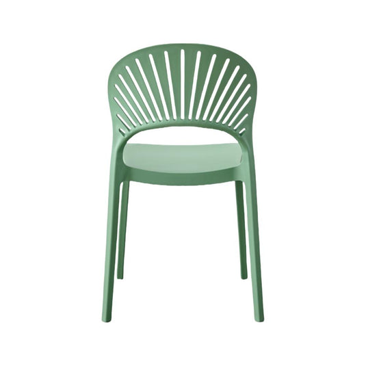 Silla Paraíso, Color Verde Oliva, con Espaldar y Diseño Moderno