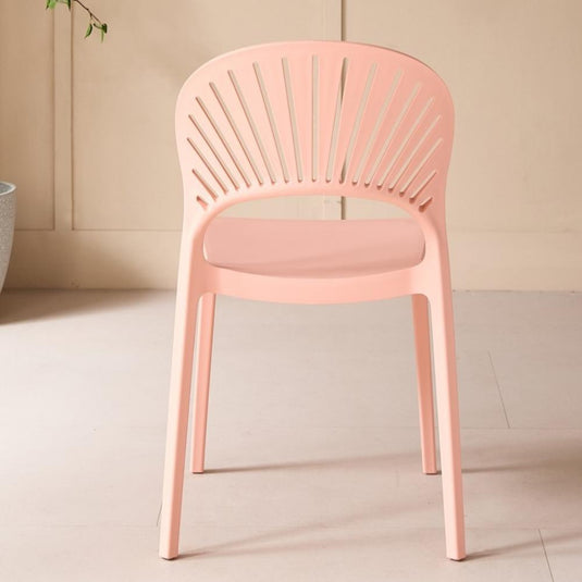 Set de 2 Sillas Paraíso, Color Mandarina, con Espaldar y Diseño Moderno