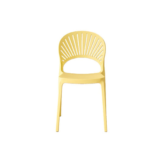 Silla Paraíso, Color Amarillo, con Espaldar y Diseño Moderno