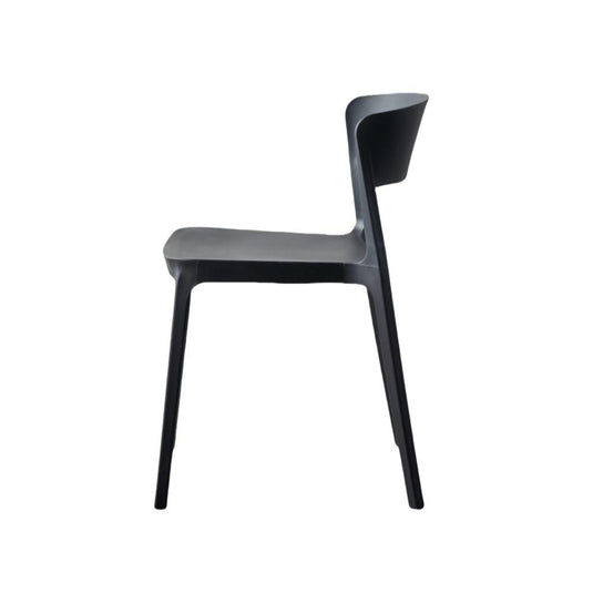 Set de 2 Sillas Mónaco, Color Negro, con Espaldar y Diseño Moderno