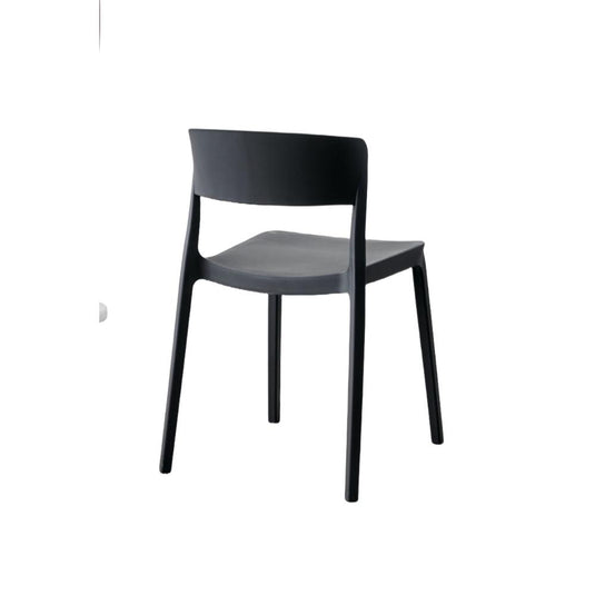 Set de 2 Sillas Mónaco, Color Negro, con Espaldar y Diseño Moderno