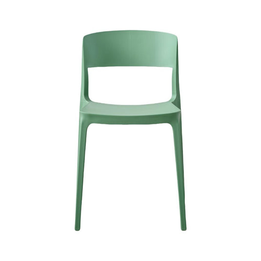 Silla Mónaco, Color Verde Oliva, con Espaldar y Diseño Moderno