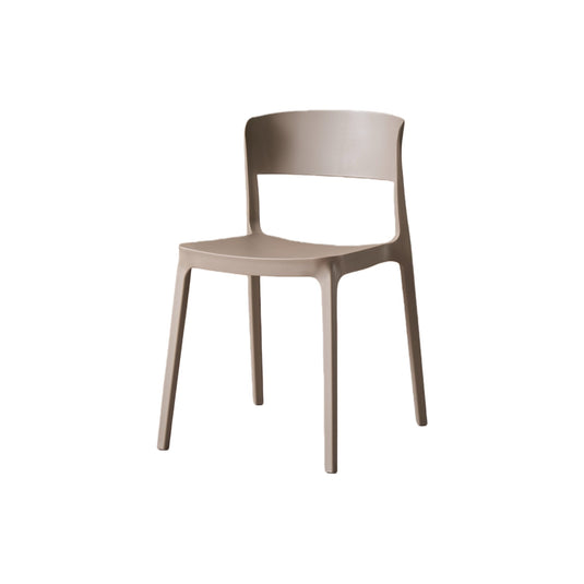 Silla Mónaco, Color Taupe, con Espaldar y Diseño Moderno